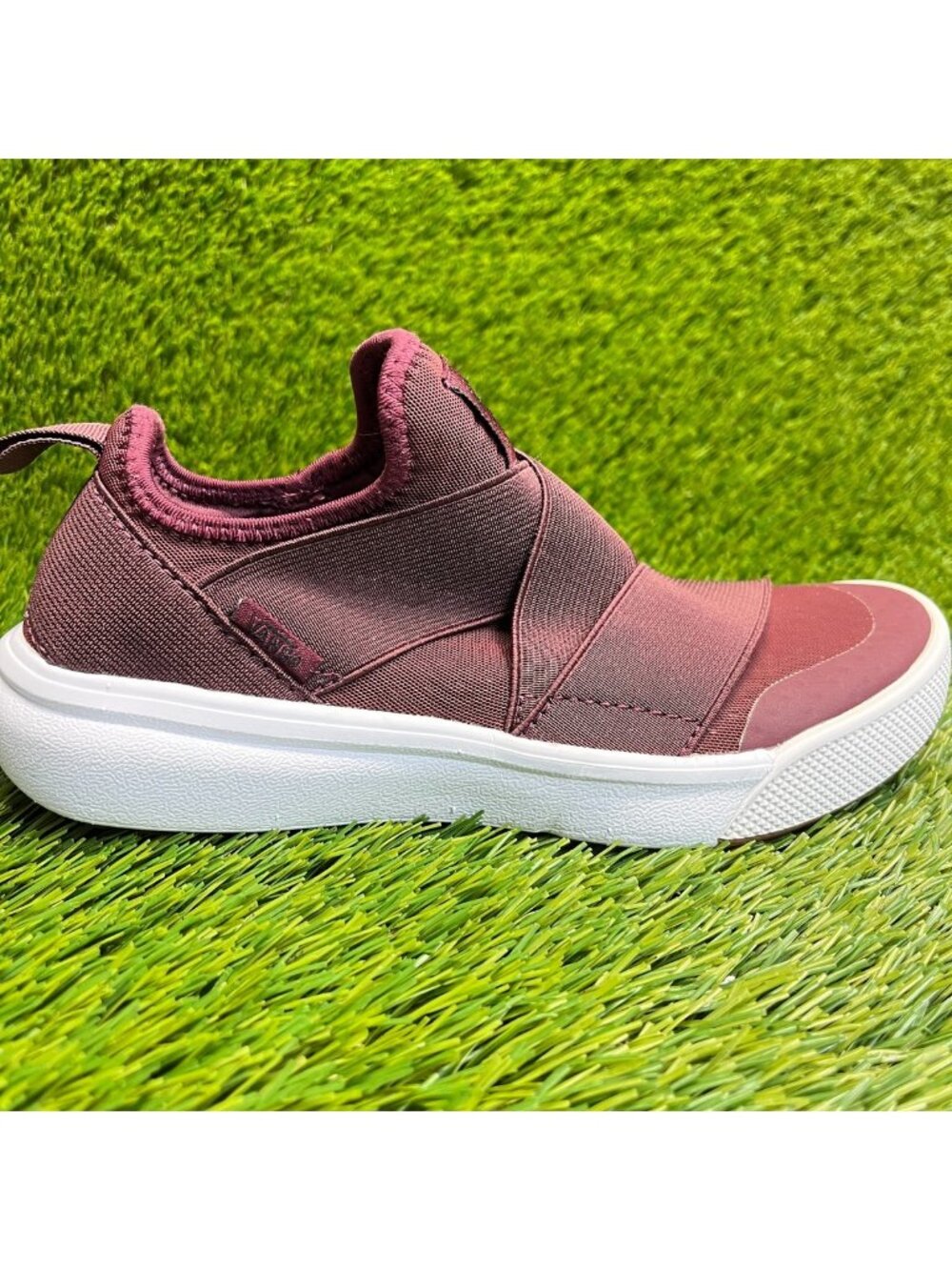 Vans Ultrarange Gore Womens Size 5.5 Maroon White Athletic Skate Shoes Sneakers